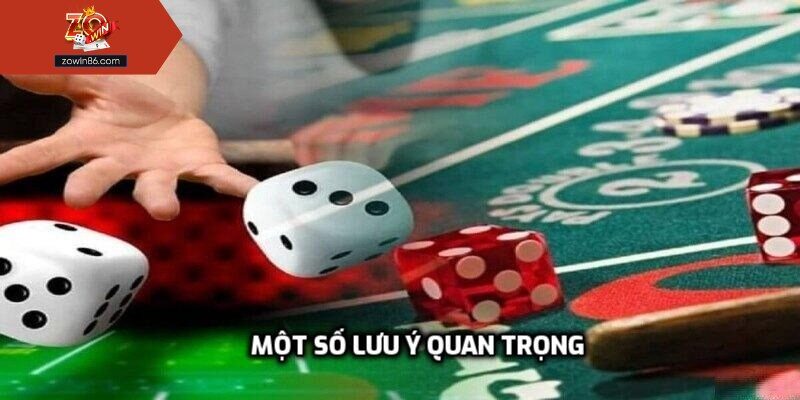 Một số lưu ý quan trọng