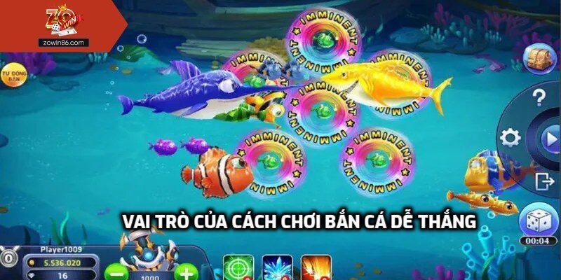 Vai trò của cách chơi bắn cá dễ thắng